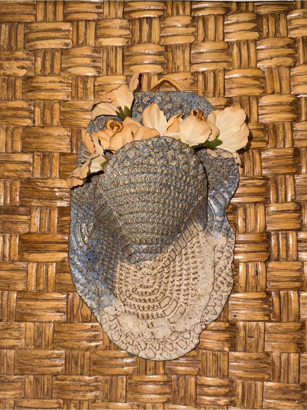 Vintage wall pocket pottery